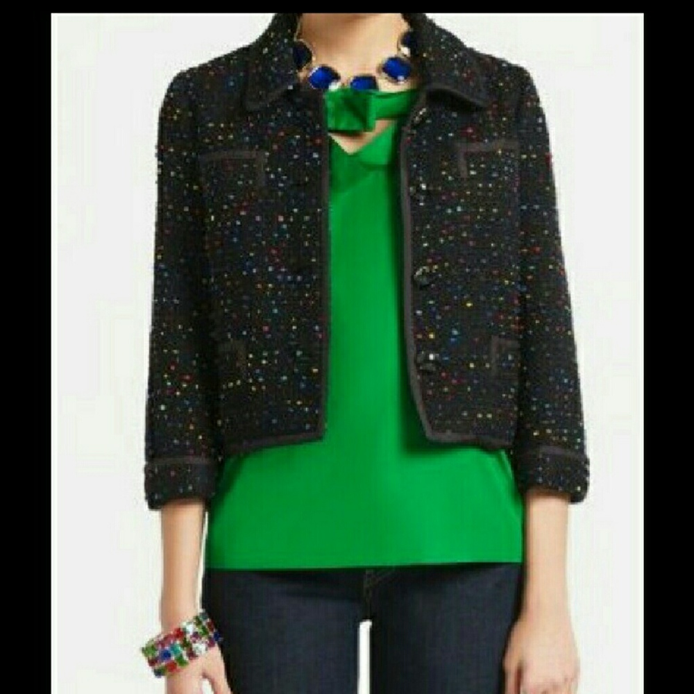 Kate Spade tweed cropped blazer